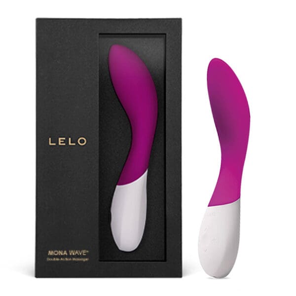 Lelo Mona Wave purple vibrator in box.