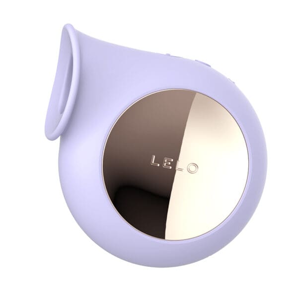 Purple Lelo toy with gold accents.