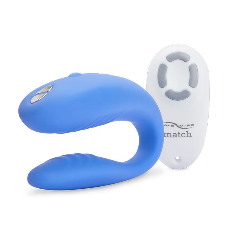 Blue couple's vibrating ring with remote.