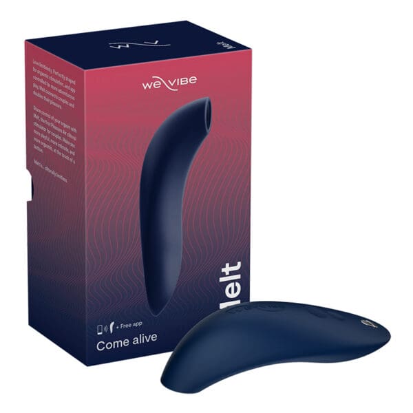 Blue we-vibe melt sex toy in box.