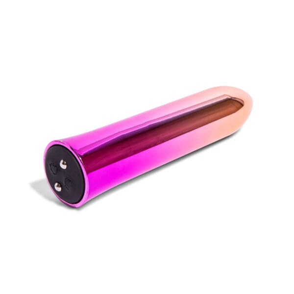 Pink and orange metallic vibrator.