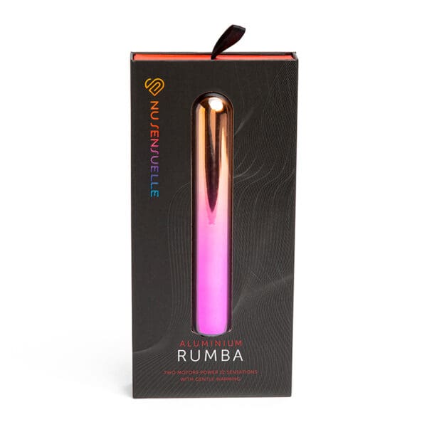 Aluminum Rumba vibrator in box.