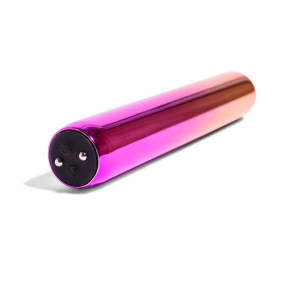 Pink and orange metallic vibrator.