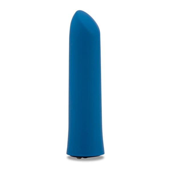 Blue silicone toy for pleasure.