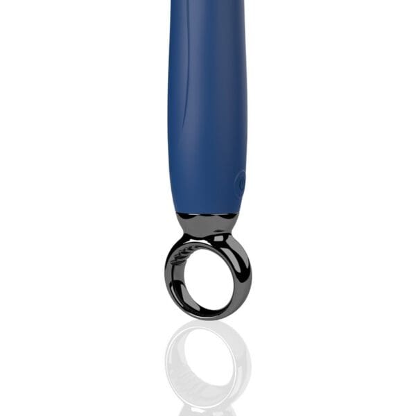 Blue and black ring-shaped sex toy.