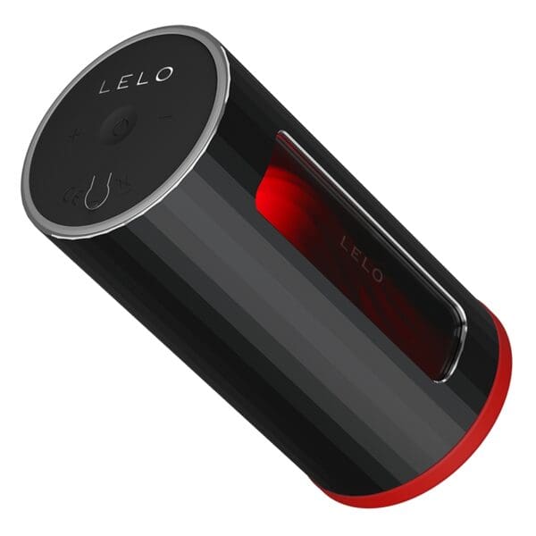 Black and red LELO toy with buttons.