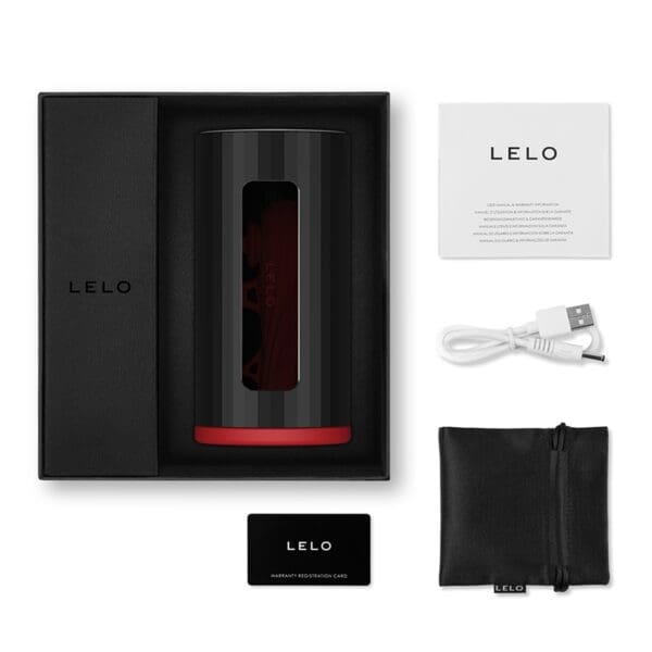 Lelo product box with contents.