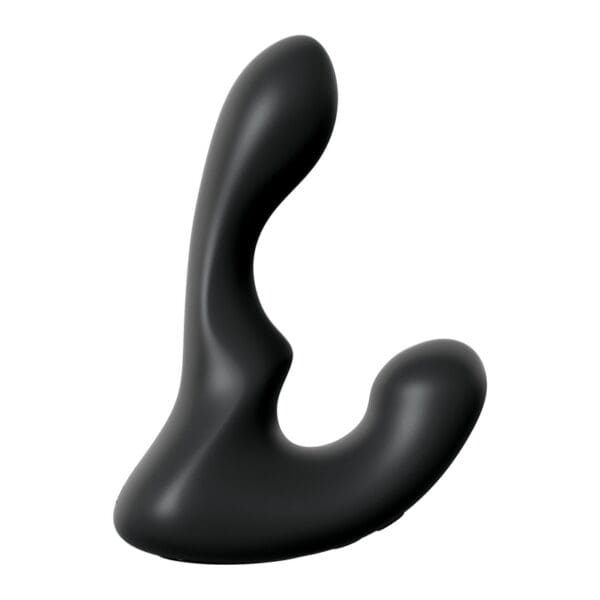 A black sex toy is shown in this image.