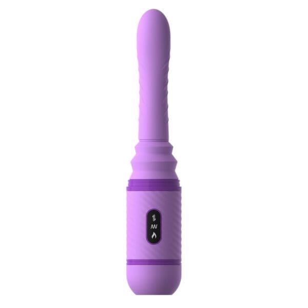 A purple vibrator is shown with the number 3 on it.