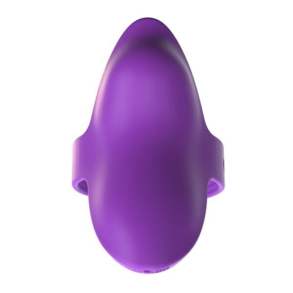 A purple object is shown with no background.