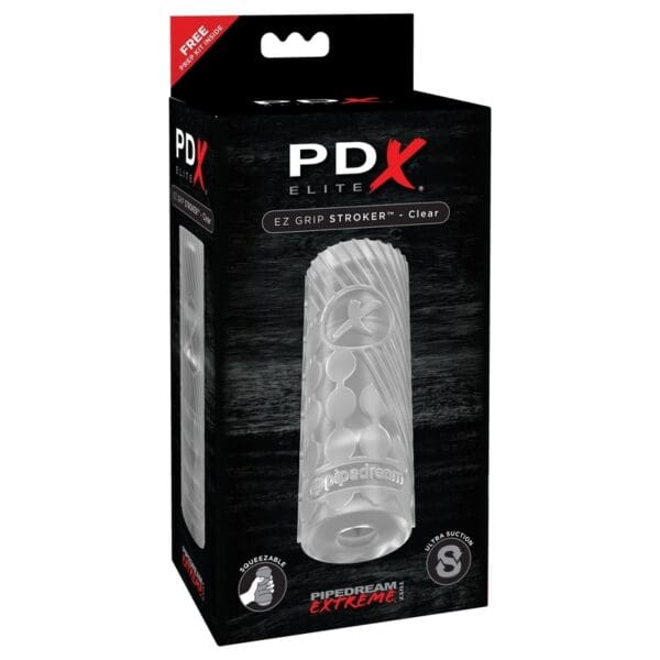 Clear EZ Grip Stroker by Pipedream Extreme.