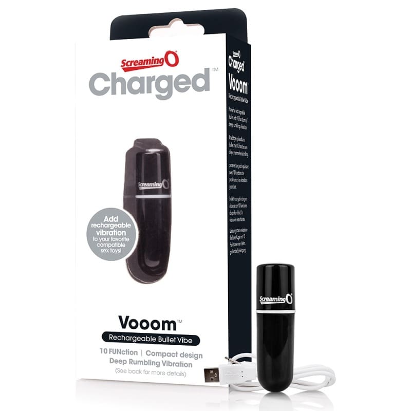 A package of the charged vooom personal vaporizer.