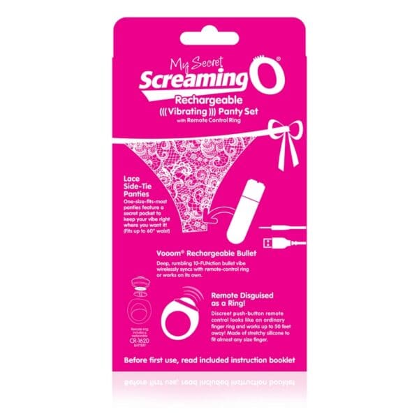 My Secret Screaming O Rechargeable Panties Set