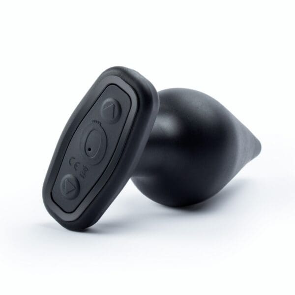 Black remote control butt plug.