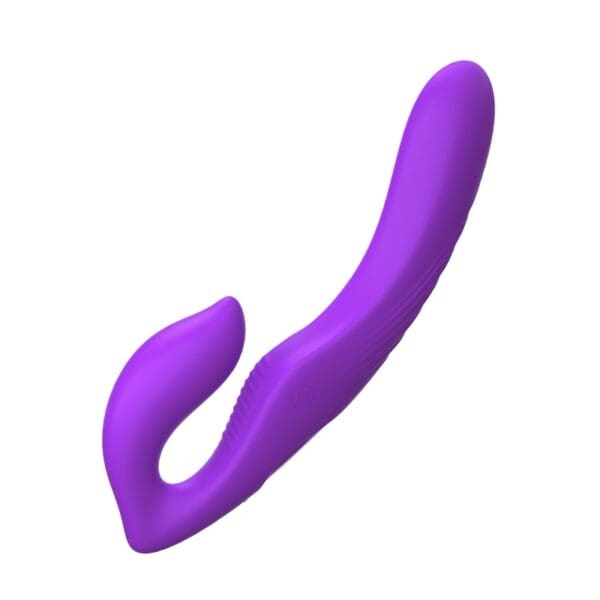 A purple sex toy is shown in this picture.