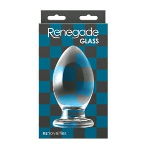 A package of renegade glass butt plug