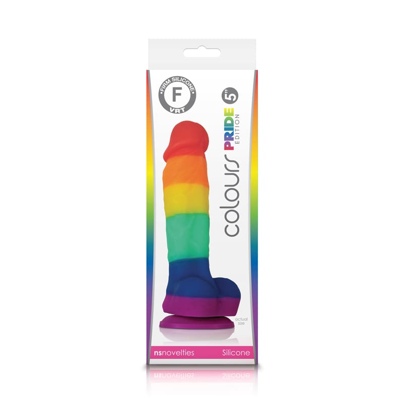 A package of the rainbow pride penis.