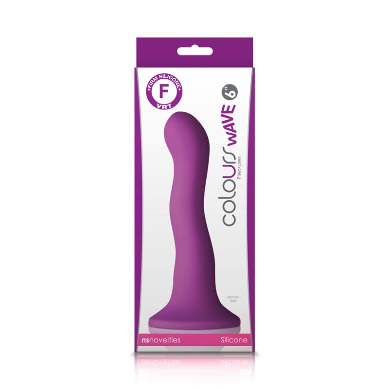 A purple dildo in the package of its packaging.