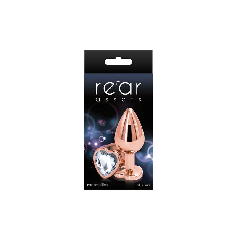 A package of rose gold metal anal plug.
