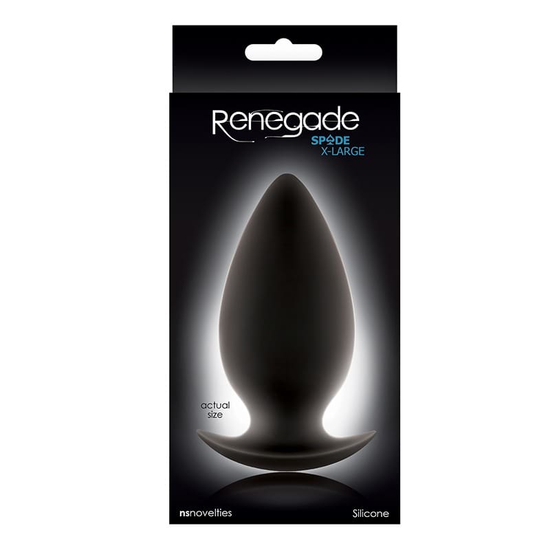 Renegade anal plug black large