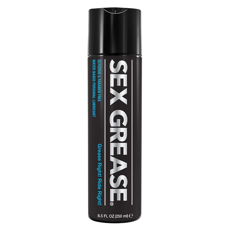A bottle of sex grease is shown.