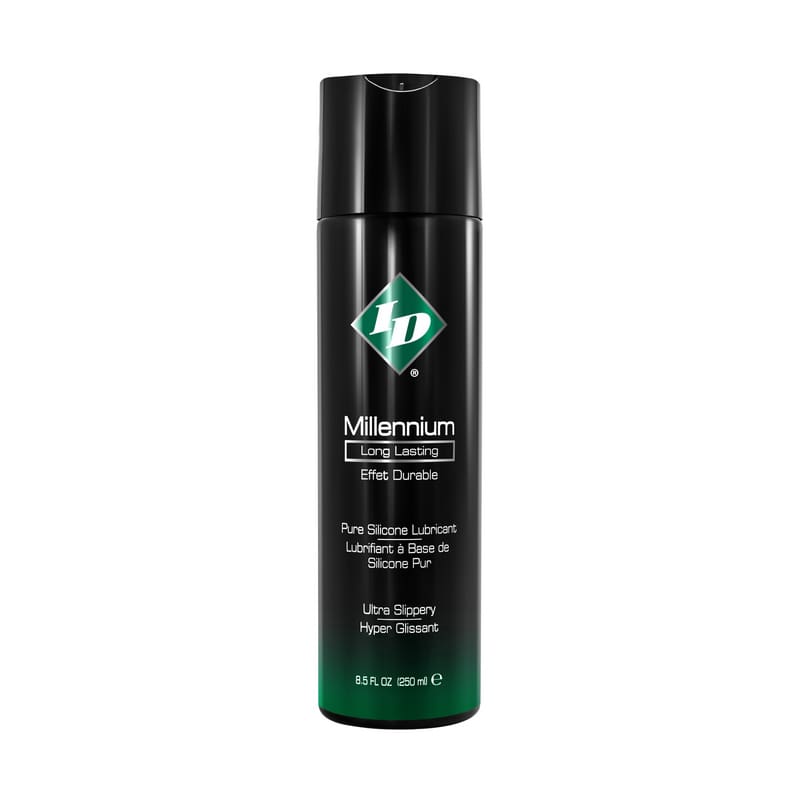 A bottle of hair spray with a black lid.
