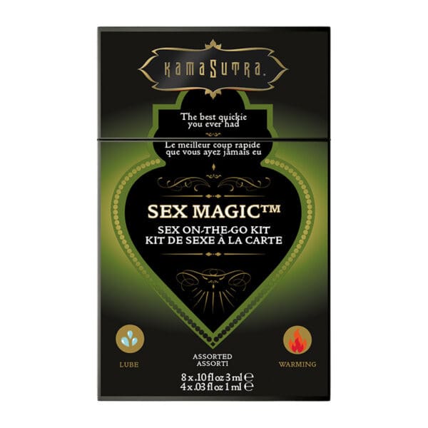 A box of sex magic kit with instructions.