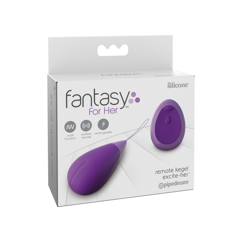 A purple fantasy for her vibrator in package.